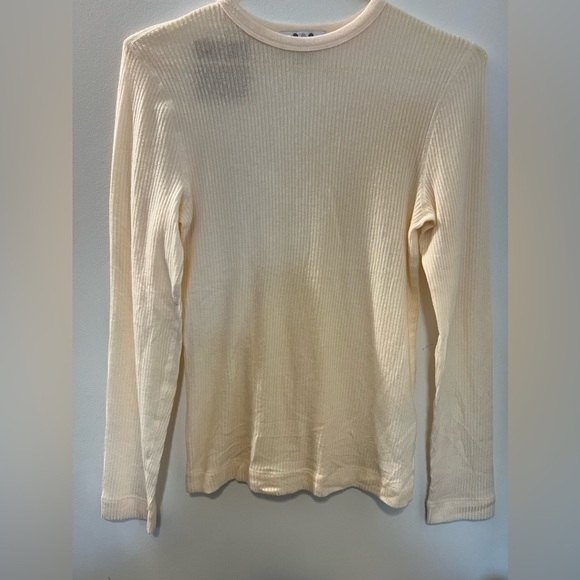 NWT Three Dots Ribbed Brushed Long Sleeve Shirt - Picture 2 of 6